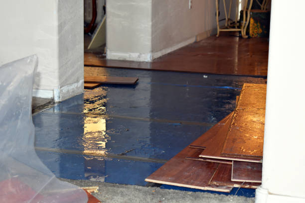 Professional Burst Pipe Water Damage technician working in Hathorne, MA